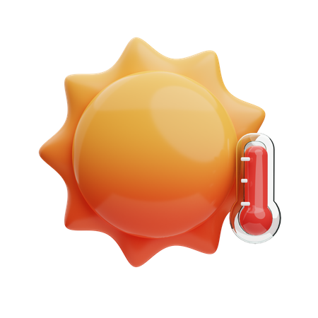 Temperatura quente  3D Illustration