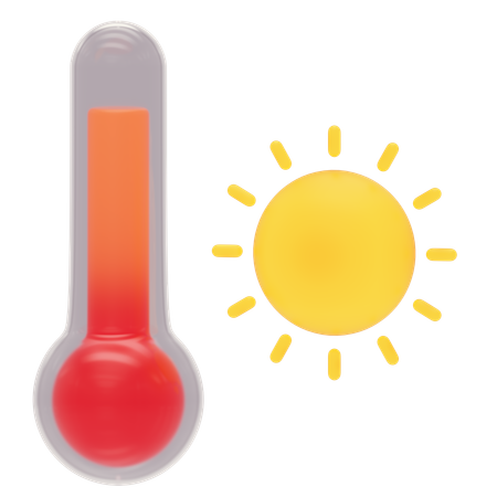 Temperatura quente  3D Icon