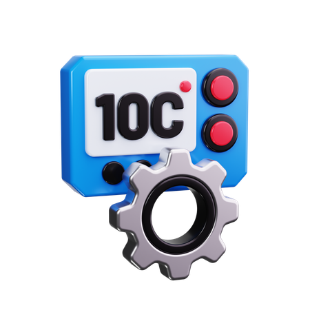 Temperature Control  3D Icon