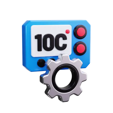 Temperature Control  3D Icon