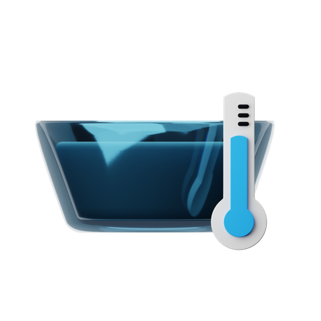 La température de l'eau  3D Icon