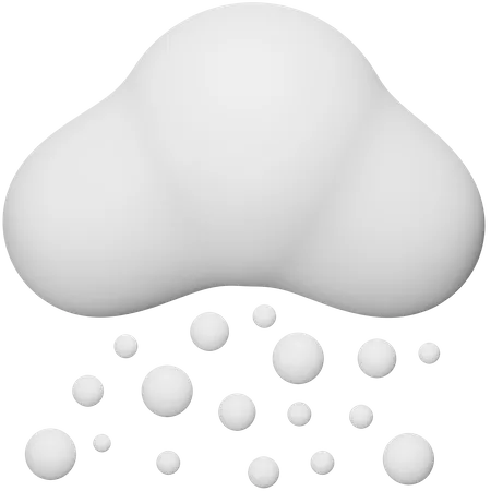 Chuva de granizo  3D Icon