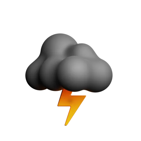 Tempestade noturna  3D Icon