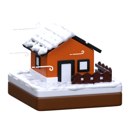 Tempête de neige  3D Icon