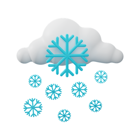 Tempête de neige  3D Icon