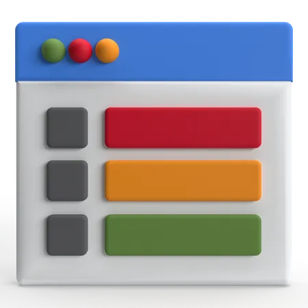Template  3D Icon