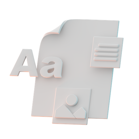 Template Design  3D Icon