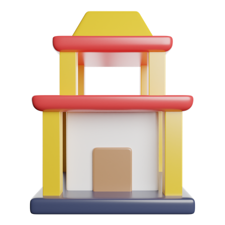 Temple  3D Icon