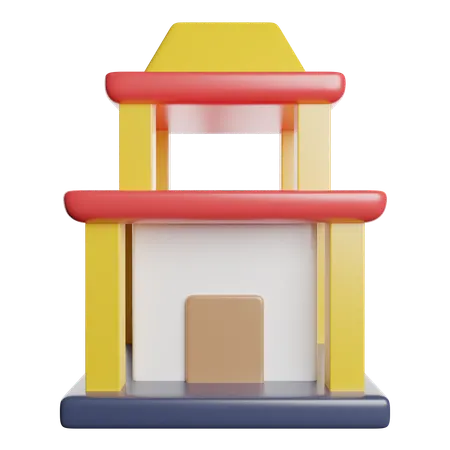 Temple  3D Icon
