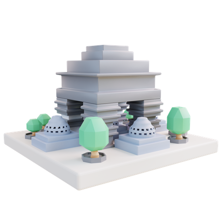 Temple  3D Icon