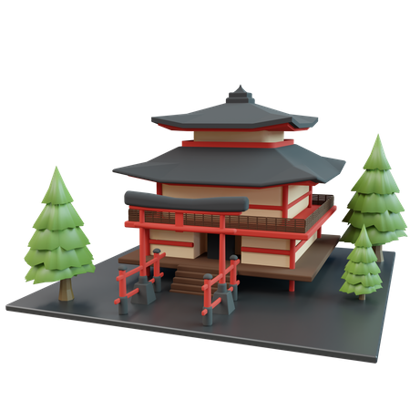 Temple  3D Icon