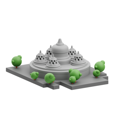 Temple  3D Icon