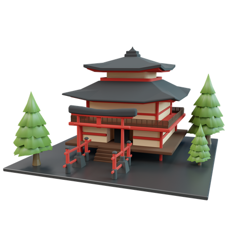 Temple  3D Icon