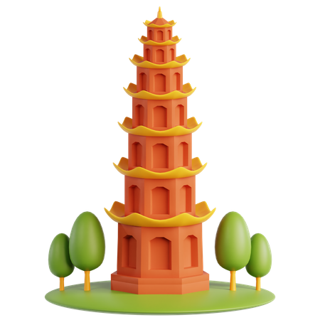 Temple  3D Icon