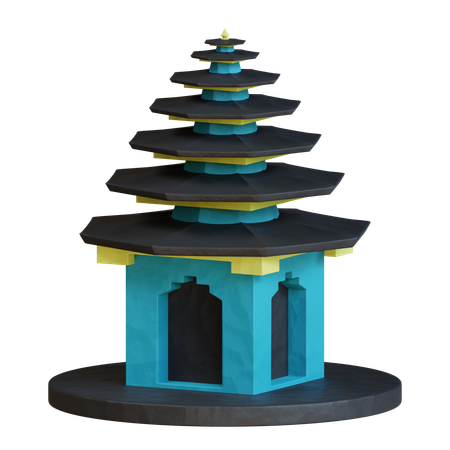 Temple  3D Icon