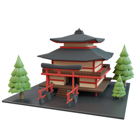 Temple 3D Icon