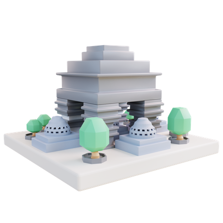 Temple 3D Icon