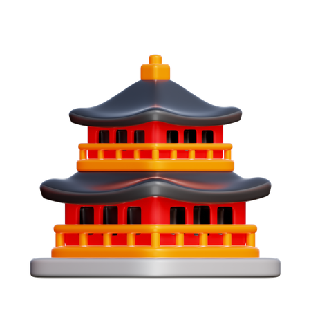 Temple chinois  3D Icon