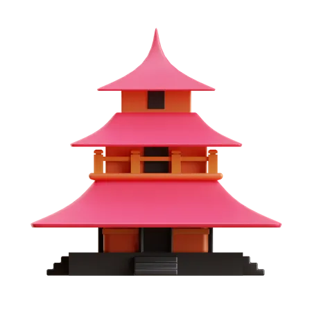 Temple japonais  3D Icon