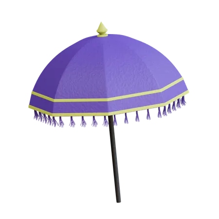 Temple Umbrella  3D Icon