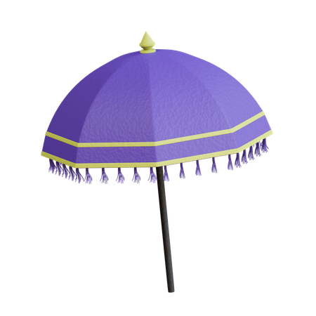 Temple Umbrella  3D Icon