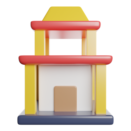 Templo  3D Icon