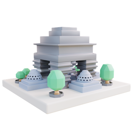 Templo  3D Icon