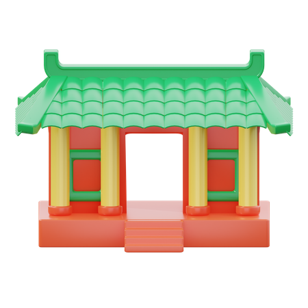Templo  3D Icon