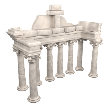 Templo de Saturno  3D Icon