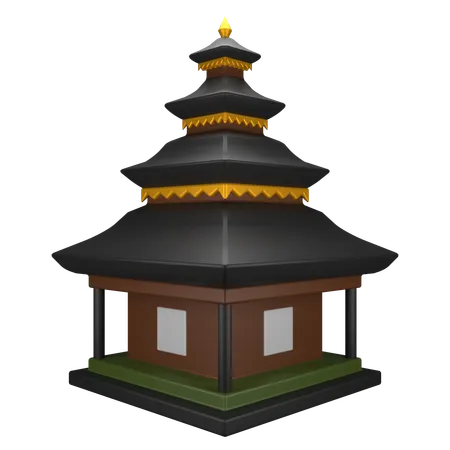 Templo ulun danu  3D Icon