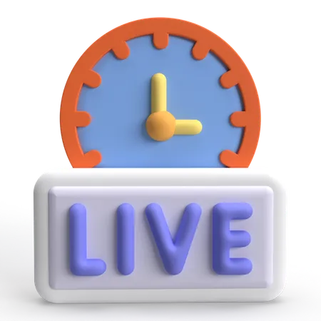 Tempo ao vivo  3D Icon