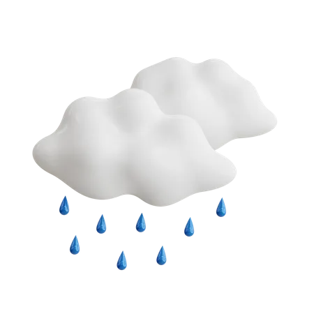 Tempo chuvoso  3D Icon