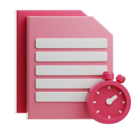 Tempo de aprendizagem  3D Icon