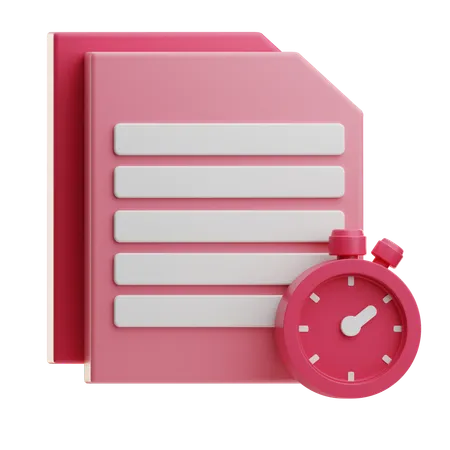 Tempo de aprendizagem  3D Icon