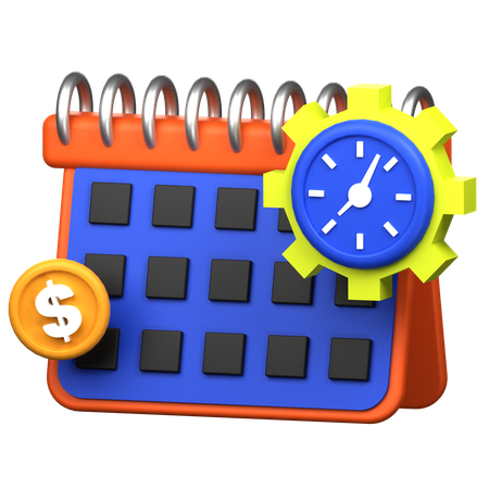 Tempo de assinatura  3D Icon