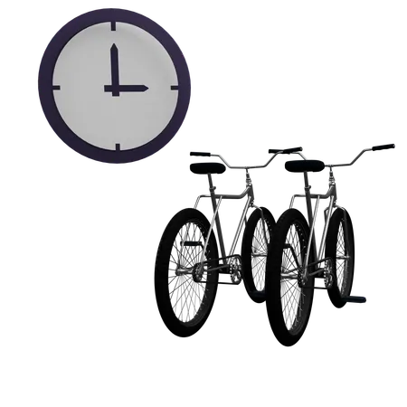 Hora da bicicleta  3D Icon