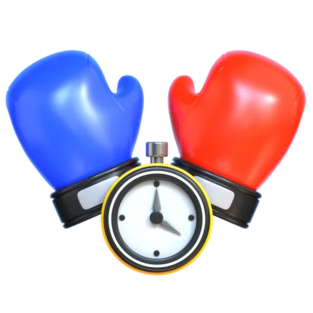 Hora do boxe  3D Icon