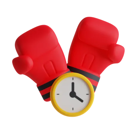 Hora do boxe  3D Icon