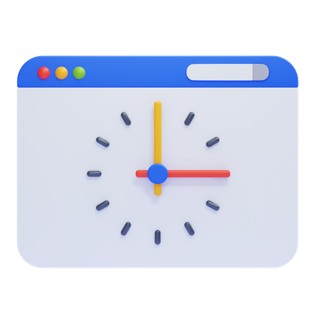 Tempo de carregamento  3D Icon