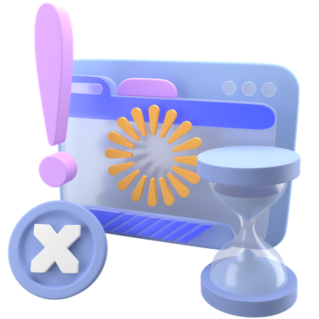 Tempo de carregamento  3D Icon