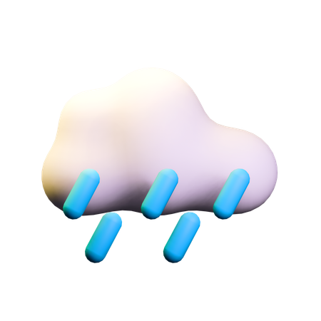 Tempo de chuva forte  3D Icon