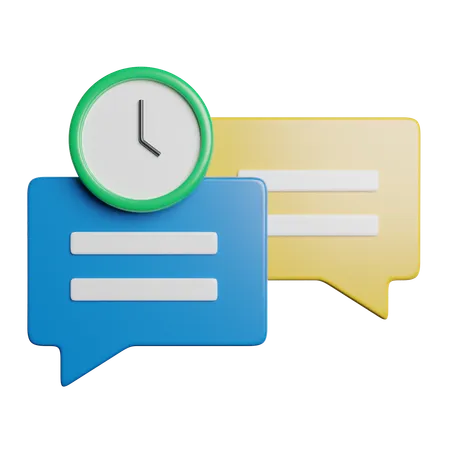 Hora de conversa  3D Icon