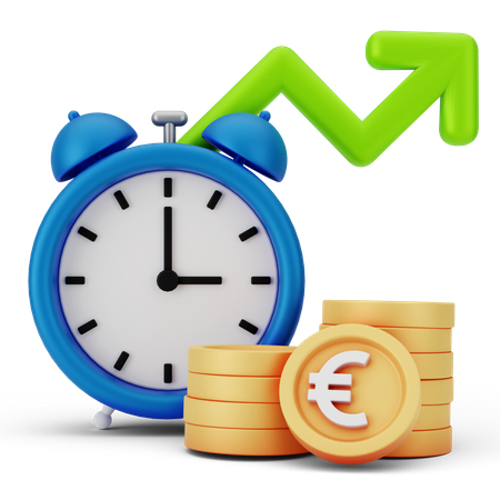Tempo de crescimento  3D Icon