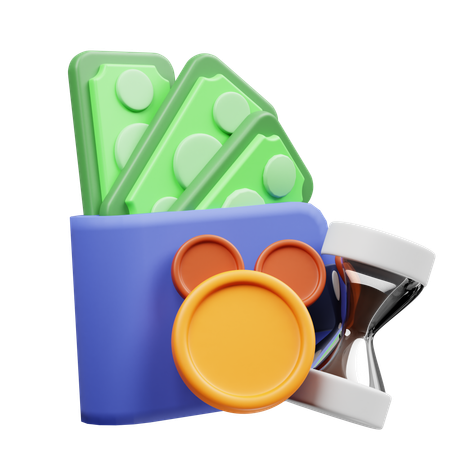 Tempo de depósitos  3D Icon