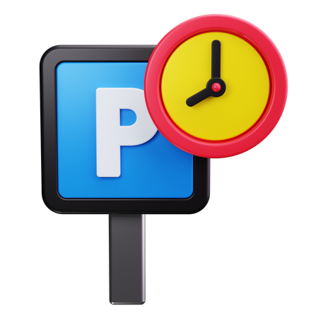 Tempo de estacionamento  3D Icon