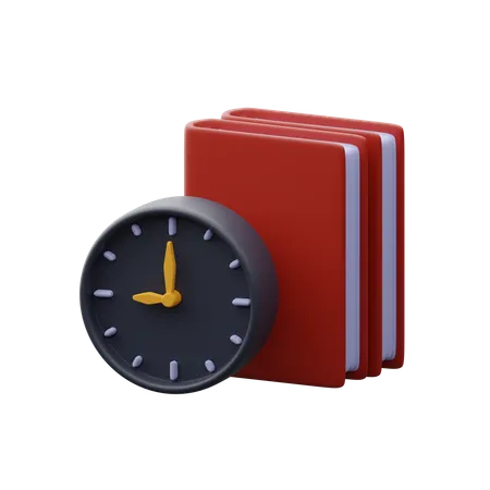 Tempo de estudo  3D Icon