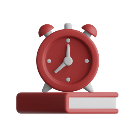 Tempo de estudo  3D Icon