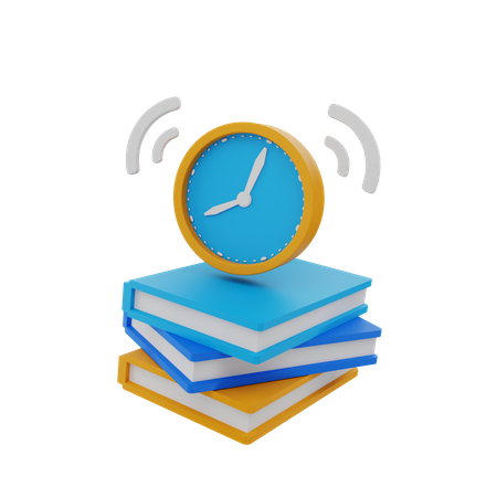 Tempo de estudo  3D Icon