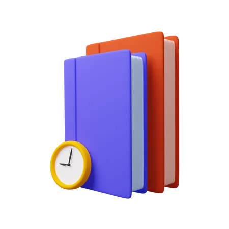 Tempo de estudo  3D Icon