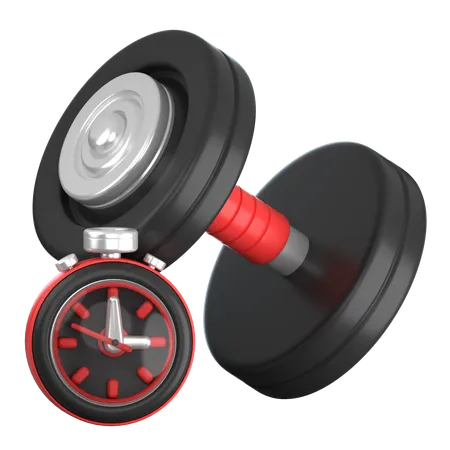 Tempo de exercício  3D Icon